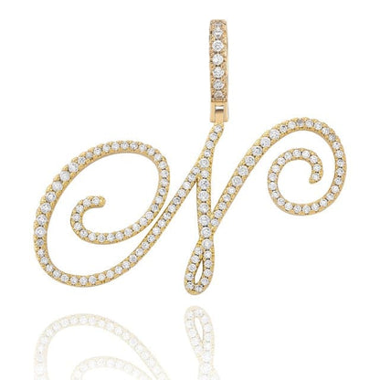 Cursive Pendant Necklce