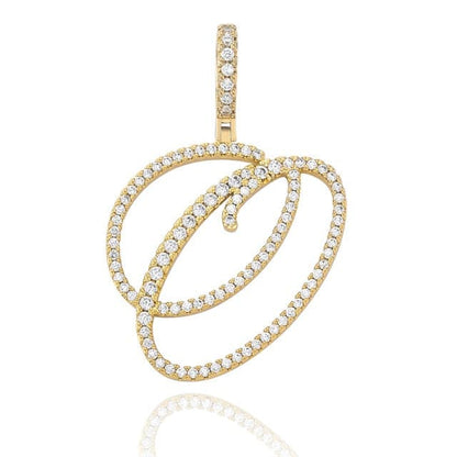 Cursive Pendant Necklce