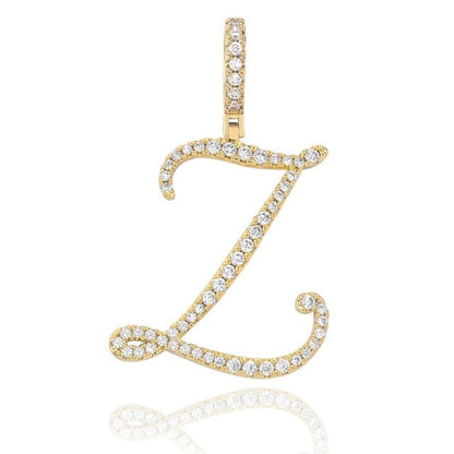 Cursive Pendant Necklce