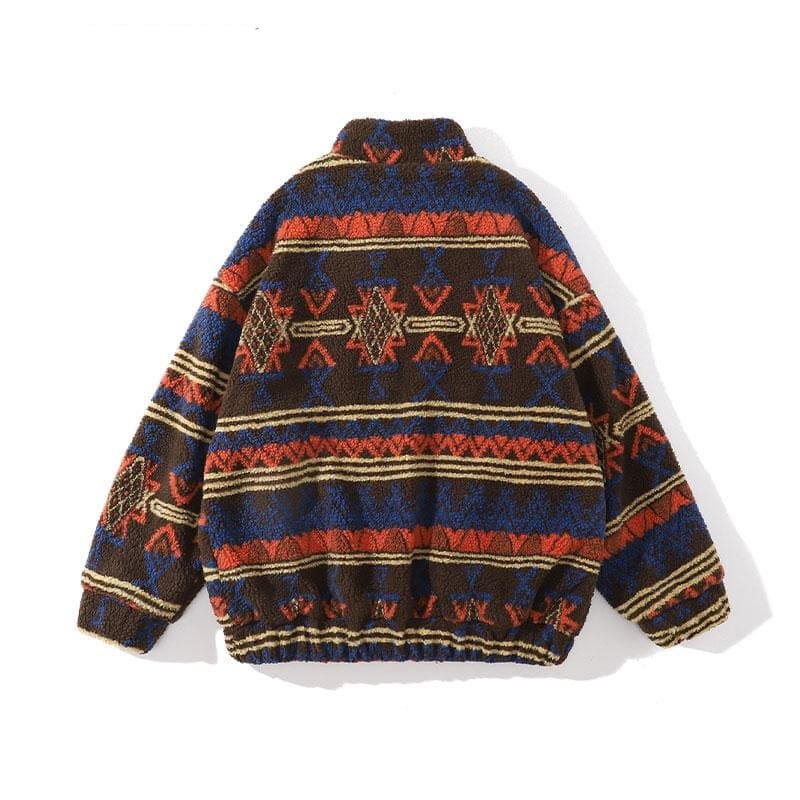 Patterns Vintage Fleece Jacket