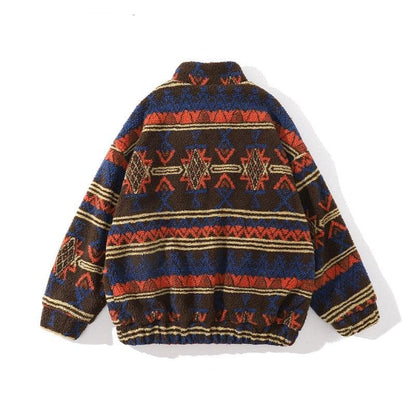 Patterns Vintage Fleece Jacket